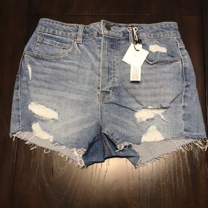 NWT High Rise Jean Shorts